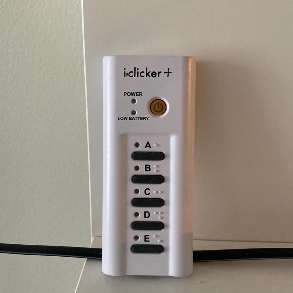 iclicker+ student remote
